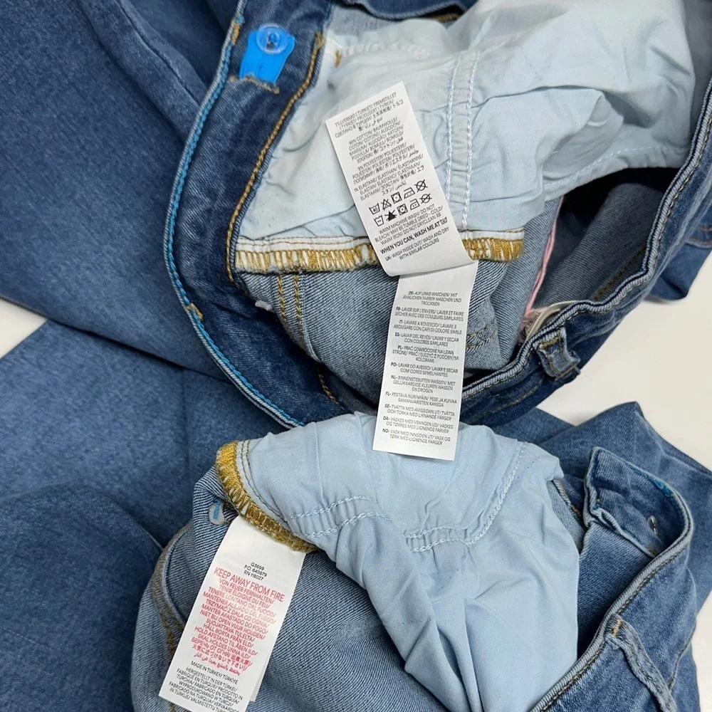 Mini Boden Slim Jeans Denim Pants Lot of 2 Pairs Blue NWT New Girls Size 14 Y/O